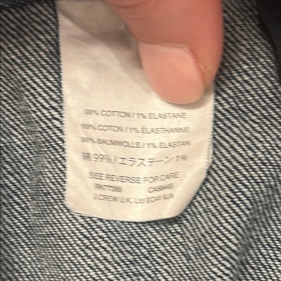 J. Crew Trademark Denim Blue A-Line Mini Skirt Size 30/10 - Picture 5 of 8